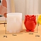3D No Hearing Owl Scented Candle Silicone Molds, Candle Making Molds, Aromatherapy Candle Mold, White, 7.5x9cm, Inner Diameter: 6.4x8.5cm