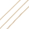 Yellow Gold Filled Cable Chains, Soldered, Real 14K Gold Filled, Link: 1.6x1.3x0.3mm