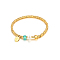 Stainless Steel Stretch Bracelets for Women, Real 18K Gold Plated, No Size