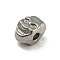Tarnish Resistant 304 Stainless Steel Beads Rhinestone Settings, Skull, Stainless Steel Color, 10x7x6.5mm, Hole: 2.5mm, Fit for 1.8mm Rhinestone