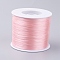 Korean Flat Elastic Crystal String, Elastic Beading Thread, for Stretch Bracelet Making, Misty Rose, 0.5mm, about 546.8 yards(500m)/roll