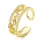 Brass Micro Pave Cubic Zirconia Ring, Long-Lasting Plated, Heart, Clear, 7mm, US Size 7 1/4(17.5mm) 