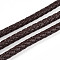 Imitation Leather Cord, PU Leather, Round, Coconut Brown, 7mm