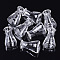 Semi-manual One Hole Blown Glass Globe Cover, for DIY Glass Vial Pendants Charms, Vase, Clear, 22.5~26x15.5mm, Hole: 6mm, Bottle Capacity: 1.8~2.3ml(0.06~0.07 fl. oz)