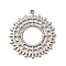 304 Stainless Steel Pendants, Helm Charm, Stainless Steel Color, 33.5x31x1.5mm, Hole: 1.6mm