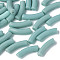 Opaque Acrylic Beads, Curved Tube, Aquamarine, 32x10x8mm, Hole: 1.8mm