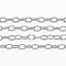 Tarnish Resistant 304 Stainless Steel Textured Cable Chains, Soldered, with Spool, Knurling, Stainless Steel Color, 3.5x2.5x0.4mm, about 65.61 Feet(20m)/roll