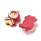 Christmas Theme Opaque Resin Pendants, Christmas Charms, Chick, 27x18.5x9.2mm, Hole: 2mm