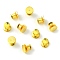 Brass Brooch Base Settings, Brooch Findings, Golden, 10x9mm, Pin: 1mm