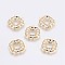 Brass Pendants, Long-Lasting Plated, Square, Nickel Free, Real 18K Gold Plated, 26.5x23x3mm, Hole: 1.8mm