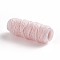 Waxed Polyester Cord, for Jewelry Making, Misty Rose, 0.8mm, about 30m/roll