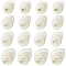 PH PandaHall 16pcs Natural Spiral Shell Beads, 0.8~1.1 Inch Mouth Turbo Seashells Undrilled Spiral Seashells NO Hole Shells for Home Party Wedding Decor Fish Tank Vase Filler, Antique White