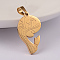 Ion Plating(IP) 304 Stainless Steel Pendants, Virgin Mary, Golden, 27x15x2mm, Hole: 6x4mm