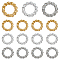 15Pcs 3 Colors Brass Soldered Jump Rings, Closed Jump Rings, Twist Ring, Mixed Color, 6x1mm, Inner Diameter: 3.5mm, 5pcs/color