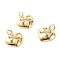 Brass Micro Pave Clear Cubic Zirconia Pendants, Cadmium Free & Lead Free, Heart, Real 18K Gold Plated, 13x13x4mm, Hole: 3.5mm