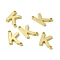Rack Plating Brass Letter Connector Charms, for Personalized Name Necklace Making, Real 18K Gold Plated, Long-Lasting Plated, Cadmium Free & Nickel Free & Lead Free, Letter.K, 13x9.5x1.5mm, Hole: 1mm