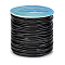 Leather Jewelry Cord, Jewelry DIY Making Material, with Spool, Black, 2mm, about 30yards/roll