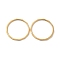 Ion Plating(IP) 304 Stainless Steel Finger Ring, Golden, 1.2mm, US Size 9(18.9mm)