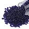 TOHO Round Seed Beads, Japanese Seed Beads, (743) Copper Lined Transparent Sapphire, 8/0, 3mm, Hole: 1mm, about 222pcs/10g
