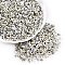 Baking Paint Glass Seed Beads, Round Hole, Peanut, Pale Goldenrod, 4.5x2.5x2.5mm, Hole: 1mm, about 4500pcs/pound