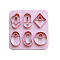 ABS Plastic Plasticine Tools, Clay Dough Cutters, Moulds, Modelling Tools, Modeling Clay Toys for Children, Oval/Round, Rhombus, 10x10cm