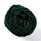 Soft Crocheting Yarn, Thick Knitting Yarn for Scarf, Bag, Cushion Making, Dark Green, 7~8mm, 65.62 yard(60m)/roll