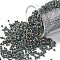 TOHO Round Seed Beads, Japanese Seed Beads, (707) Matte Color Iris Peridot, 15/0, 1.5mm, Hole: 0.7mm, about 3000pcs/bottle, 10g/bottle