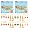 NBEADS 8 Pcs Dog Paw Stitch Markers, 8 Styles Enamel Alloy Crochet Stitch Marker Charms Removable Dangle Locking Stitch Marker for Knitting Weaving Sewing Accessories Quilting Handmade Jewelry