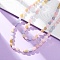 Macaron Color Natural Dyed Malaysia Jade Tumble Stone Nuggets Beaded Long Necklaces for Women, Colorful, 47.24 inch(120cm)