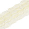Frosted Glass Beads Strands, Fish, Beige, 15x8.1x5mm, Hole: 0.9~1mm, about 55pcs/strand, 25.59''(65cm)