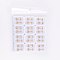 304 Stainless Steel Earlobe Plugs, Screw Back Earrings, with Glass Rhinestone, Crystal, Golden, 5mm, Pin: 1mm, 12pairs/bag