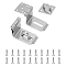 Stainless Steel Lock Hinge, with Flat Head Screw, Stainless Steel Color, 80x69x39mm