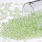 TOHO Round Seed Beads, Japanese Seed Beads, (173) Dyed AB Lemon Mist, 8/0, 3mm, Hole: 1mm, about 1110pcs/50g