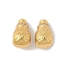 Matte Gold Color 925 Sterling Silver 3 Hole Guru Beads, 12x7x8.5mm, Hole 1: 1.8mm, Hole 2: 1.4mm