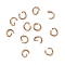 304 Stainless Steel Jump Rings, Round Ring, Open Jump Rings, Rose Gold, 4x0.7mm, Inner Diameter: 2.7mm