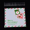 Rectangle OPP Cellophane Bags for Christmas, Gainsboro, 13.1x9.9cm, Unilateral Thickness: 0.035mm, Inner Measure: 9.9x9.9cm, about 95~100pcs/bag