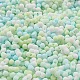 Непрозрачный матовый стеклянный бисер цвета макарон SEED-K009-12B-03-3
