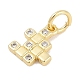 Латунные микро проложить кубического циркония подвески KK-Q028-38G-2