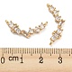 Подвески из латуни с прозрачным фианитом KK-Q789-43G-3