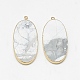 Естественно Howlite большие кулоны G-Q983-A04-2