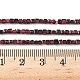 Гранат природный бисер нитей G-RM25319-A02-2x2mm-5