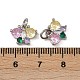 Латунные микро проложить кубического циркония подвески KK-Z120-03P-01-3