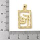 Латунные микро проложить кубического циркония подвески KK-P294-17G-01-3