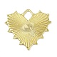 Текстурированные латунные подвески X-KK-M322-19G-1