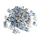 Двухцветные прозрачные стеклянные бусины GLAA-NH0001-03G-1
