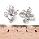 Латунные серьги-гвоздики из циркония KK-E107-19P-3
