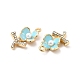 Rhinestone сплава эмали подвески ENAM-K020-02D-3