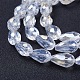 Стеклянные бусины с гальваническим покрытием  EGLA-D015-15x10mm-01-2