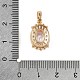Латунные микро проложить кубического циркония подвески KK-E795-07KCG-3
