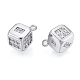 Латунные микропаве прозрачные кубические циркониевые подвески KK-N216-561P-1